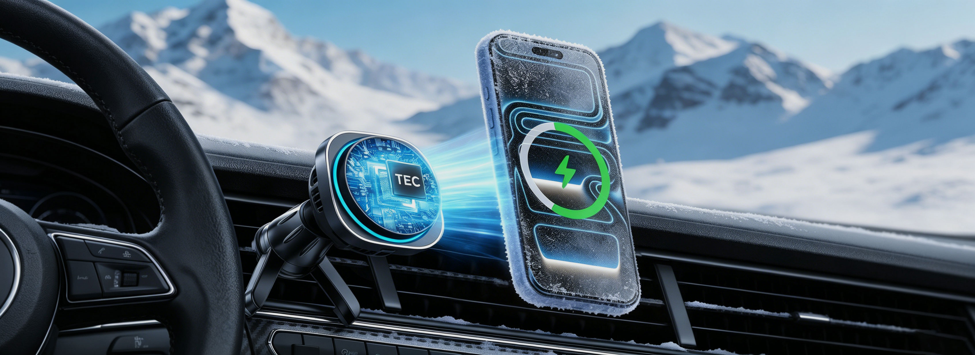 Tec Magnetic Car Wireless Charger